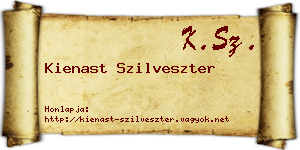 Kienast Szilveszter névjegykártya